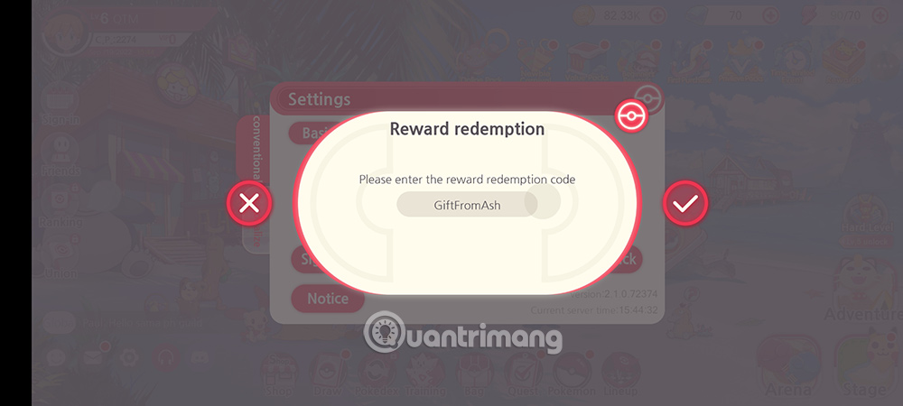Hướng dẫn nhập code Pet Compact