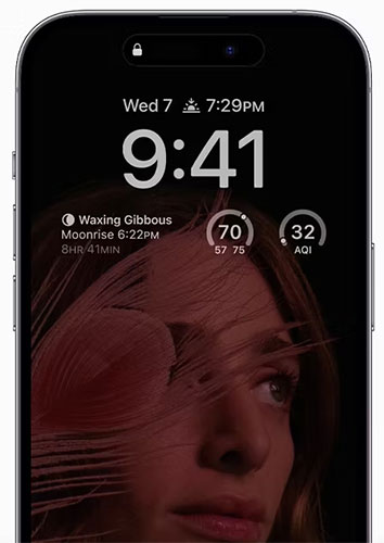 Màn hình mờ trên iPhone 14 Pro