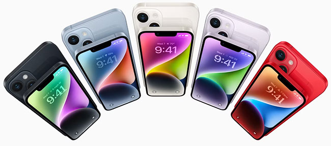 Các màu iPhone 14 và iPhone 14 Plus