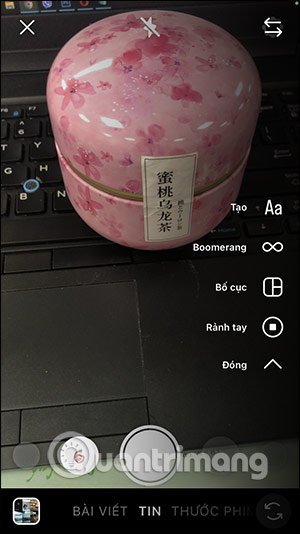 Chọn chế độ quay Story Instagram