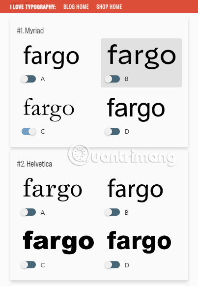 The rather difficult Font game