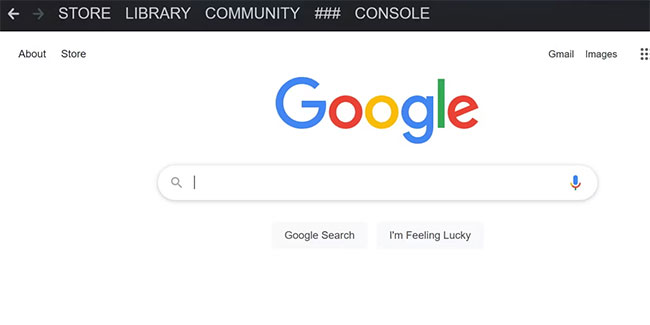 Google mở trong Steam