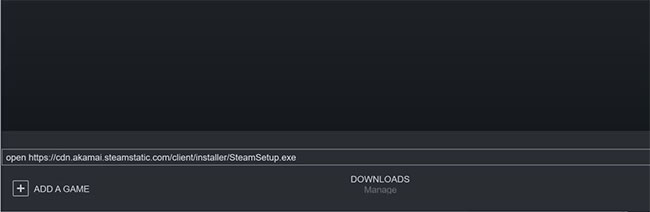 URL tải xuống trong Steam Client Console