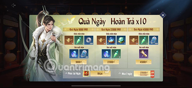 vltk max nhận thưởng
