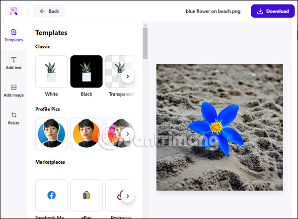 Chỉnh ảnh trực tuyến 