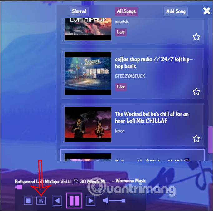 Biểu tượng playlist LoFi FM