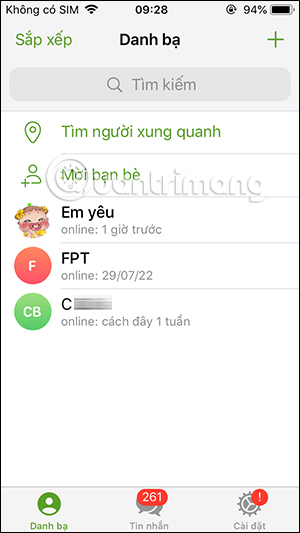 Số liên hệ trên Telegram