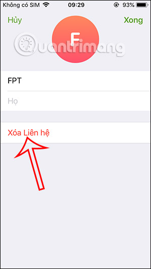 Xóa số liên hệ Telegram