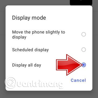 Cách cài đặt Always on Display trên Vivo