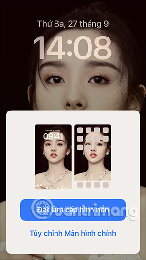 Chọn thêm ảnh vào màn khóa 