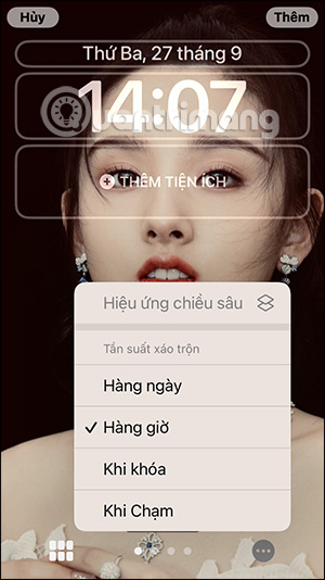 Đổi màn hình khóa tự động