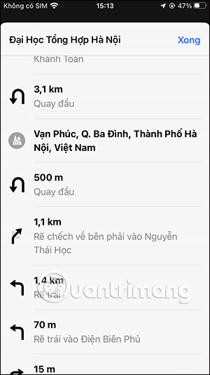 Các điểm trên Apple Maps