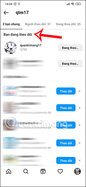 Tài khoản Intagram chung