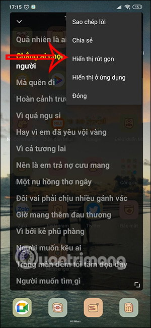 Tùy chỉnh lời bài hát Zing MP3