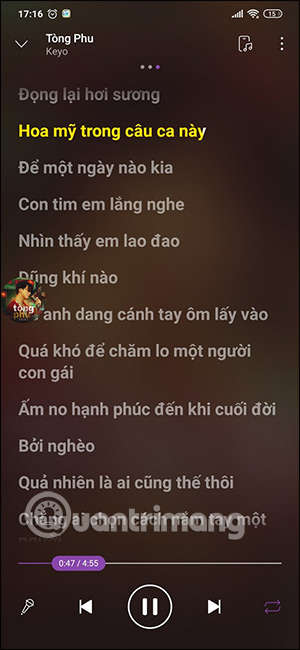 Xem lời bài hát Zing MP3