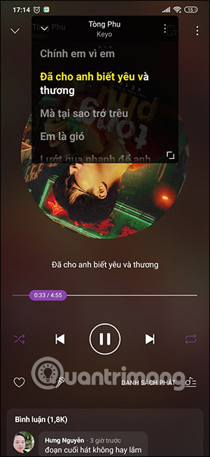 Lời bài hát Zing MP3