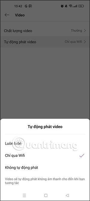 Tắt tự phát video Zing Mp3