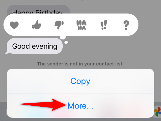 Chọn “More” (Thêm)