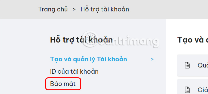 Bảo mật tài khoản IOE