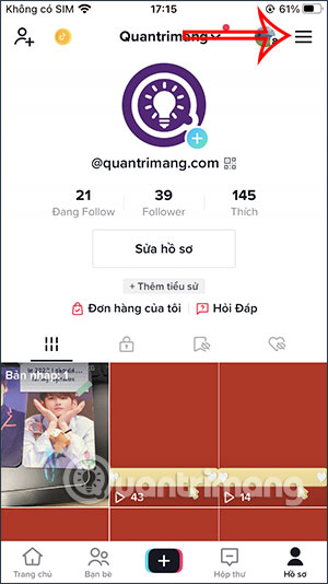 Tùy chỉnh TikTok