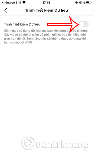 Tiết kiệm dữ liệu trên TikTok