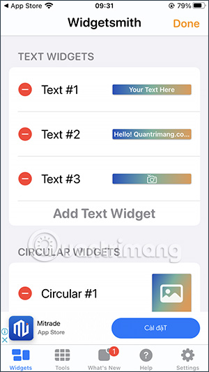 List nội dung màn hình khóa iPhone