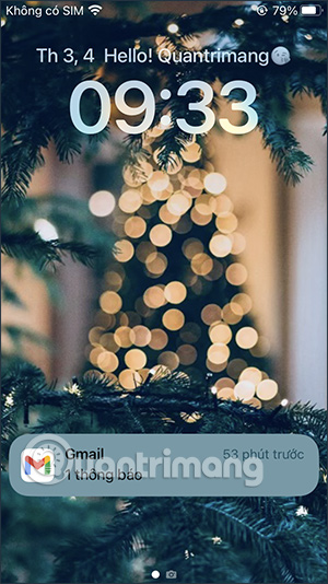 Hiển thị nội dung màn hình khóa iPhone
