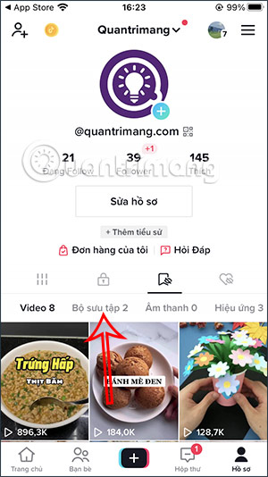 Bộ sưu tập video TikTok