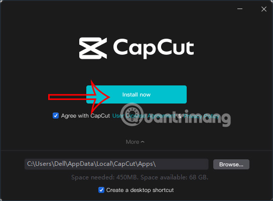 Đăng nhập CapCut PC