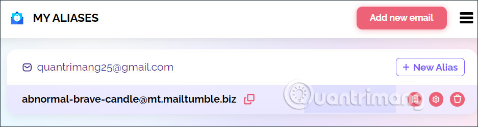 Email ảo trên MailTumble