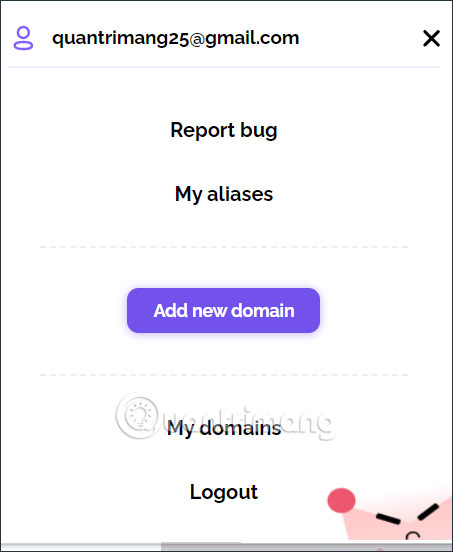 Thêm tên miền trên MailTumble