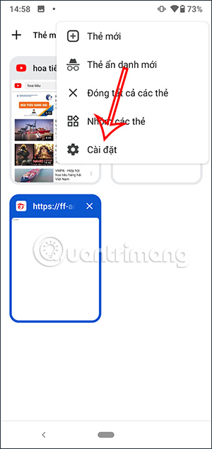 Cài đặt Chrome Android