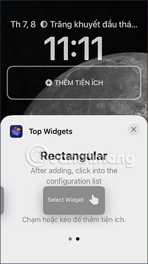 Chọn kiểu khung widget