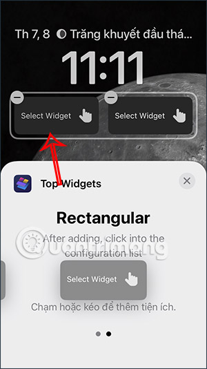 Chỉnh widget trên iPhone
