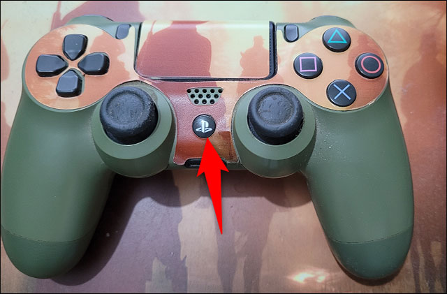 Nhấn và giữ nút PS