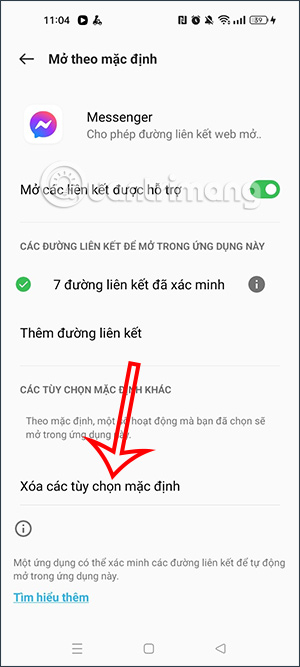 Bọn chọn mặc định trên Oppo
