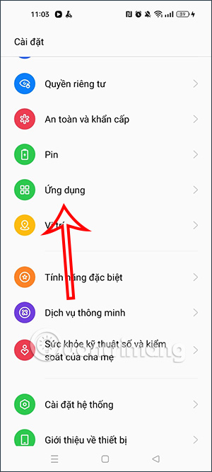 Ứng dụng trên Oppo