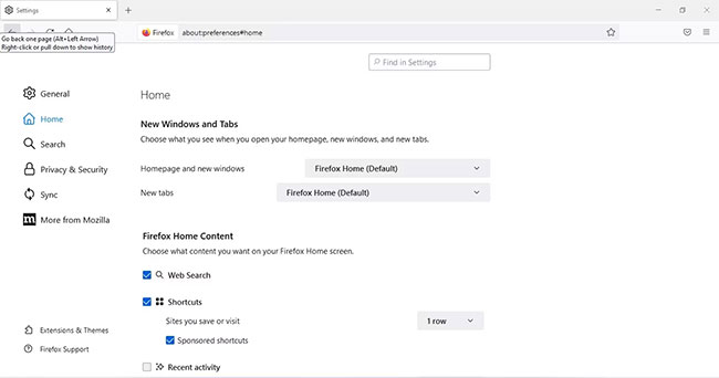 Đảm bảo rằng Custom URLs... không được chọn