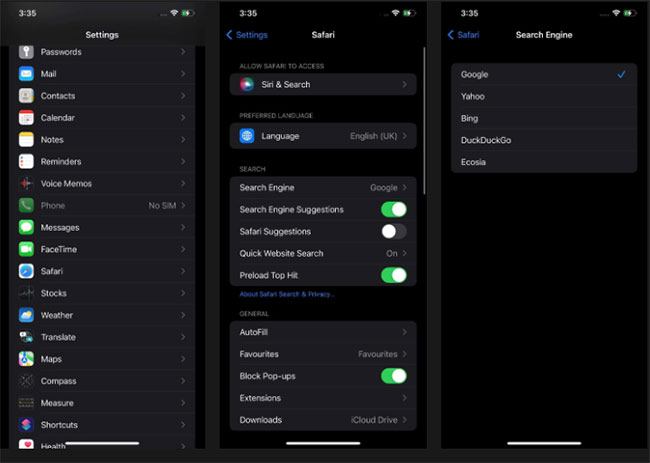 Loại bỏ hijacker Quick Search Tool trong Safari cho iPhone