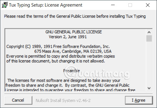 Cài đặt Tux Typing