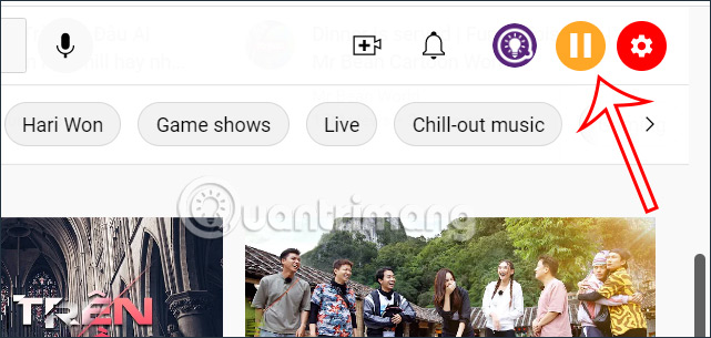 Biểu tượng điều chỉnh tiện ích YouTube Settings