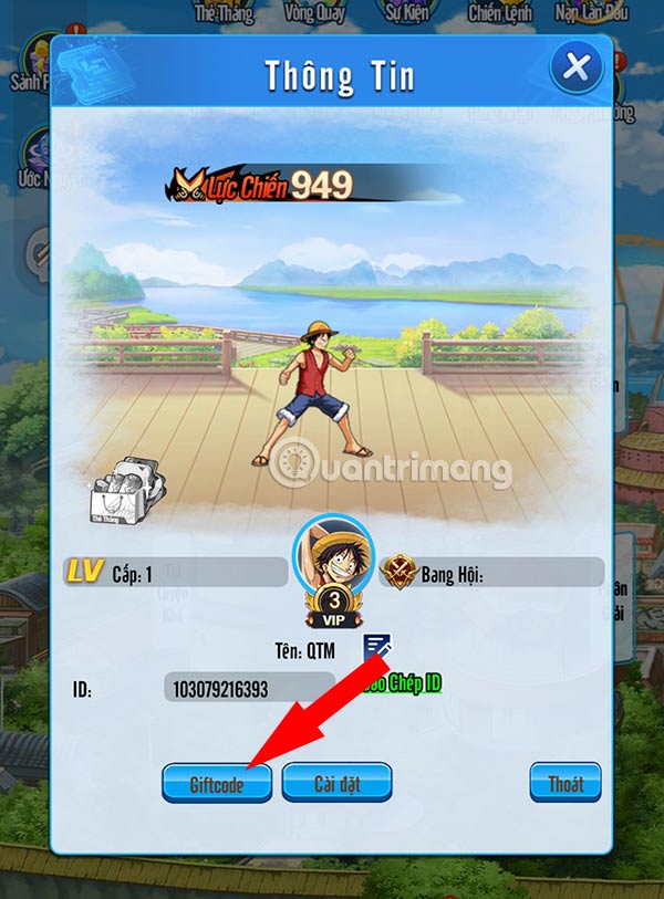 Hướng dẫn nhập code Anime Hero: Anh Hùng Loạn Chiến