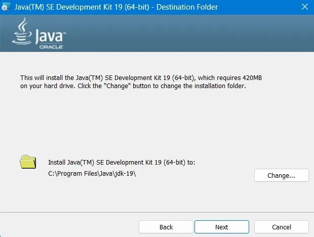 Vị trí Java trên PC