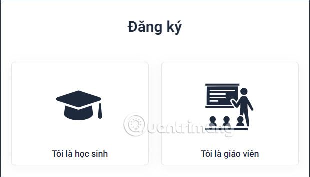 Chọn kiểu tài khoản Azota