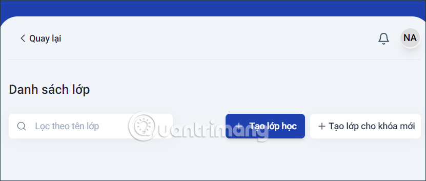 Quản lý học sinh trên Azota