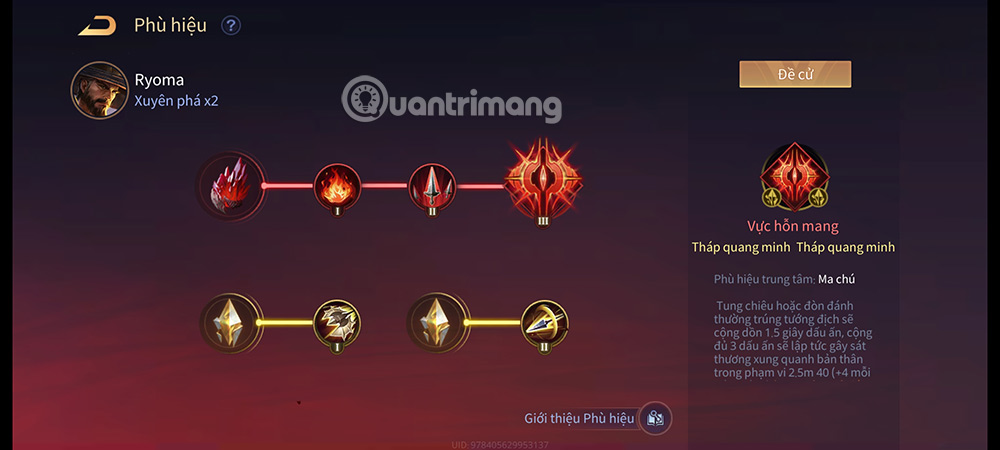 Phù hiệu cho Ryoma trong mùa 24