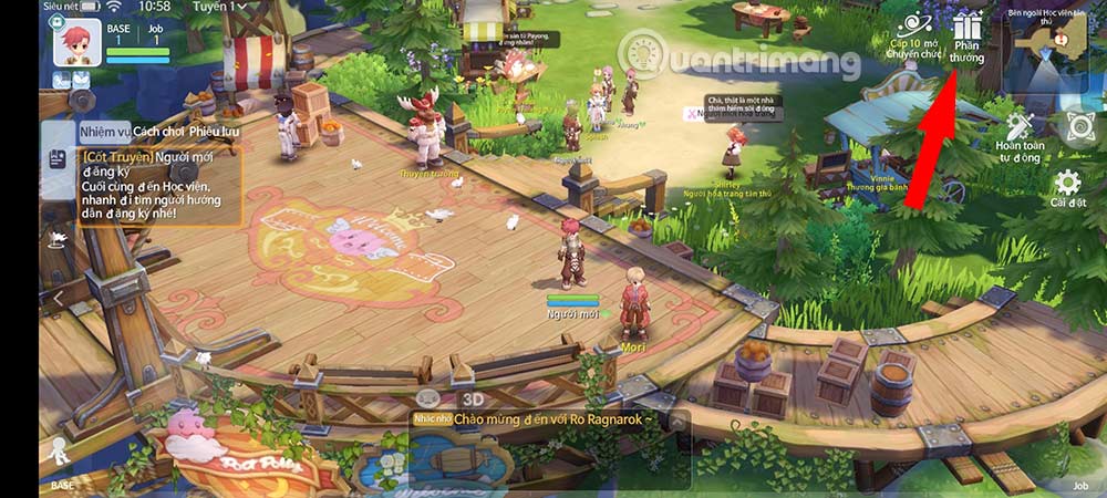 Hướng dẫn nhập code Ragnarok Legend Mobile