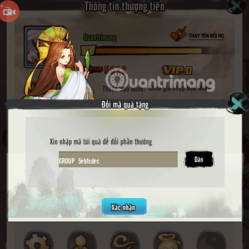 Hướng dẫn nhập code Phàm Nhân Tru Tiên