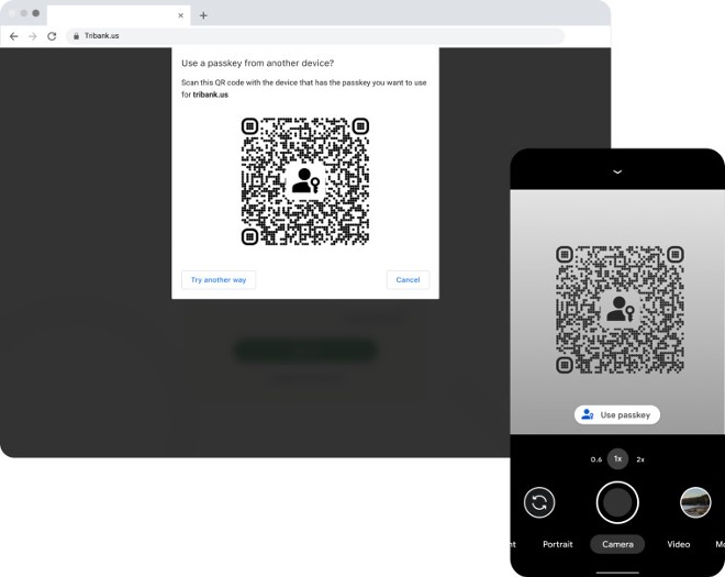 Hỗ trợ passkey trên Chrome