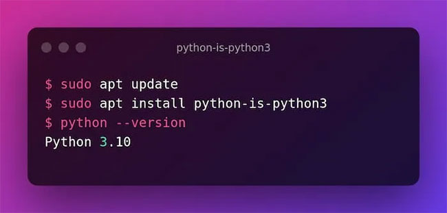 Chạy script Python3 với “Python”